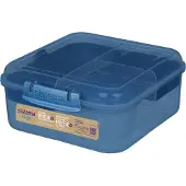 Sistema Bento-eväsrasia lokeroilla ja purkilla 1,25 l, Sistema, Tummansininen