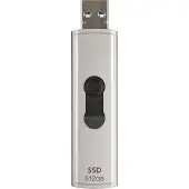 Transcend ESD320A 512 Gt USB-A -ulkoinen SSD, kannettava, laitteistosalaus, salasanasuojaus, pelikäyttöön, Soft Gray