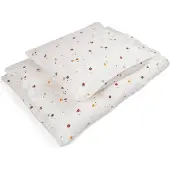 Filibabba Baby Bed Linen Gots - Chestnuts - Multi/patterned - 70X100CM;40X45CM