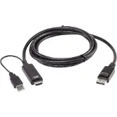 Aten Switch 2L-7D02HDP True 4K 1.8M HDMI to DisplayPort Cable
