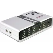DeLOCK – USB 2.0 sound card, 7.1, 3.5mm, S/PDIF, ADC/DAC (61803)