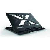 Conceptronic ERGO Laptop Cooling Stand, Kannettavan tietokoneen teline, Musta, 39,6 cm (15.6"), 50 kg, 258 mm, 302 mm (THANA03B)