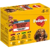 Pedigree 96x100g Senior Fresh Pouches lajitelma hyytelössä (4 makua)