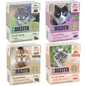 Bozita 24x370g Chunks in Gravy: katkarapu kissan märkäruoka