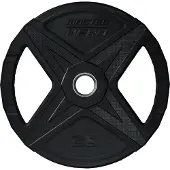 Master Fitness Nero Rubber Plate