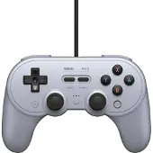 8Bitdo Pro 2 Wired Gamepad PC/Switch - Gray Edition
