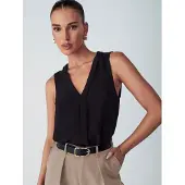 Willa Pusero 'DELRAY BLOUSE' musta