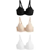 Next Pienentävät rintaliivit beige / musta / valkoinen