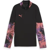 Puma Harjoituspaita Individualcup 1/4 Vetoketju - Musta Lapset, koko 140 cm