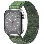 CaseOnline Artic Elastinen nailon ranneke Apple Watch 8 (41mm) - Army