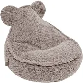 Meowbaby Bearly Säkkituoli Teddy, Vaaleanharmaa