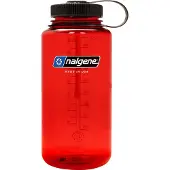 Nalgene Flaska 1L Wide Mouth Sustain (Color: Red)