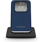 Emporia emporiaJOY (V228), 2G, (V3), isonäppäiminen läppäkännykkä, mustikkainen