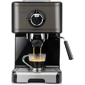 Black & Decker BLACK+DECKER ES9200010B -manuaalinen espressokone, hopea