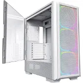 Montech SKY TWO GX -miditornikotelo ikkunalla ja RGB-valaistuksella, musta/valkoinen