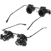 24hShop Suurennuslasit x20 LED-valaistuksella