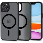 Tech-Protect iPhone 11 Pro Magmat Kotelo - MagSafe-yhteensopiva - Läpikuultava Musta