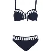 Sunflair Bikini laivastonsininen / valkoinen