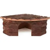 Trixie - Natural Living Jesper Corner House Brown 42 x 15 x 30 cm - Pieneläimet - Pesät ja häkkitarvikkeet - Kanin talot ja pieneläintalot