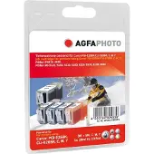 Agfa APCCLI526SETD -mustekasettipakkaus, musta, syaani, magenta, keltainen, 5 kpl