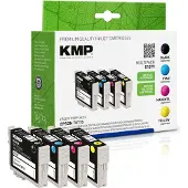 KMP – E107V, Musta, Syaani, Magenta, Keltainen, 4 kpl, Monipakkaus (1607,4005)
