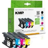 KMP – 1524,4805, Musta, Syaani, Magenta, Keltainen, 4 kpl, 600 sivua, 600 sivua, Monipakkaus