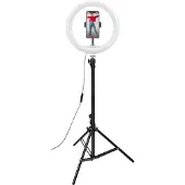 Dörr RING PROFESSIONAL TRIPOD WITH LIGHT (CLICKRINGUSBBK)