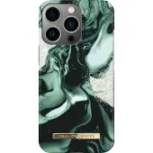 IDEAL OF SWEDEN iPhone 13 Pro suojakuori, golden Olive marble