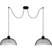 Eglo 43306 - Kattokruunu narulla POMPEYA 2xE27/60W/230V