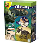 SES Creative - Excavation - Triceratops and Skeleton - (S25093)