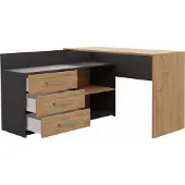 Top E Shop Kulmapöytä ja lipasto Topeshop Dany, ruskea