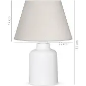 Opviq pöytälamppu AYD - 2648, kermanvärinen/valkoinen