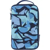 Herlitz 2 Go CamoBlue, Pehmeä lyijykynäkotelo, Polyesteri, Sininen, Kuvio, Vetoketju, Lapsi (50043576)