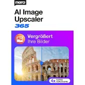 Nero AI Image Upscaler 365, Grafiikkaeditori, Monikielinen, 1 lisenssi(t), Tilaus, 1 vuosi/vuosia, 12 kuukautta (EMEA-12800210)