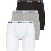 BOSS Bokserishortsit meleerattu harmaa / musta / valkoinen