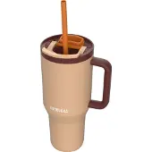Kambukka Tumbler with Straw 950ml (Color: Almond Dream)
