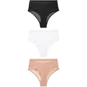 Next Alushousut beige / musta / valkoinen