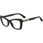 Moschino MOS649 52/19/140 Musta kulta Akryylikehykset NAISILLE MOS649