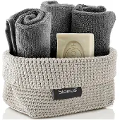 Blomus Crochet Rope Basket M - 15 X 10 X 9 Cm - Tela - Sand - Beige - L 15CM