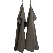 Himla Sunshine Køkkenhåndklæde 2-Pak - Grey - 50X70CM