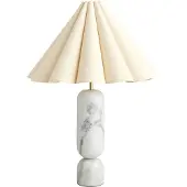 Decotique Lauren Pöytävalaisin 77 Cm / Luonnollinen - Pöytävalaisimet Marmori Valkoinen - 1167200