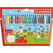 Stabilo Trio 378 24 väriä kuitukärkikynä