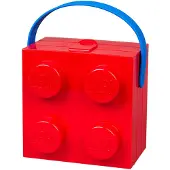 LEGO Box eväsrasia kahvalla, punainen