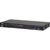 Aten – CS17916 KVM-kytkin, 1 konsoli ohjaa 8 konetta, HDMI, USB, 19" 1U (CS1798-AT-G)