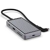 Unisynk 8-Port USB-C hubi (harmaa)