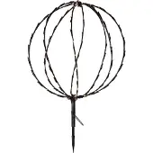 Star Trading LED ulkosisustus - pallo musta 40cm 88LED 3xAA Sphere 857-51