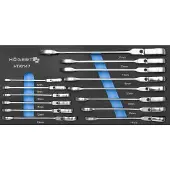 Högert Yhdistelmäavainsarja HT7G147; 8-21 mm; 14 kpl.