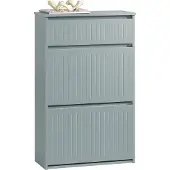 SoBuy Kenkäkaappi 61x26x100cm., vaaleanharmaa