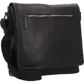 Jack kinsky Brisbane Crossbody-laukku Nahka 28 cm Musta