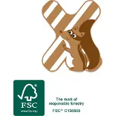 Small Foot - Wooden Animal Children's Letter - X